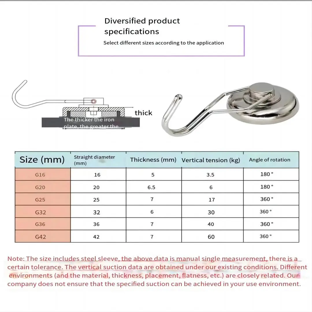 Multi-purpose Magnetic Hanging Hook for Kitchen & Workshop