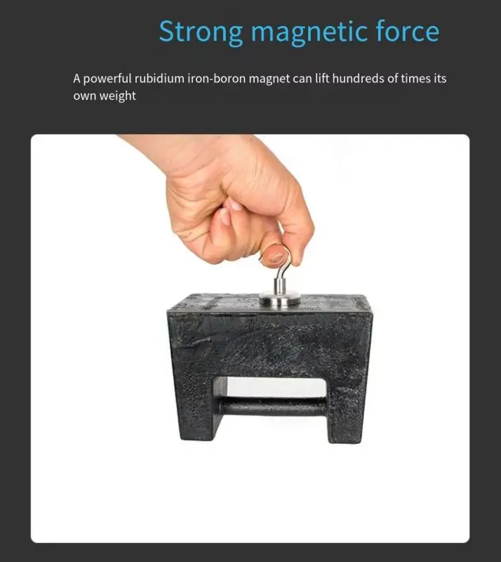 Strong Neodymium Magnetic Hook for Organizing & Hanging