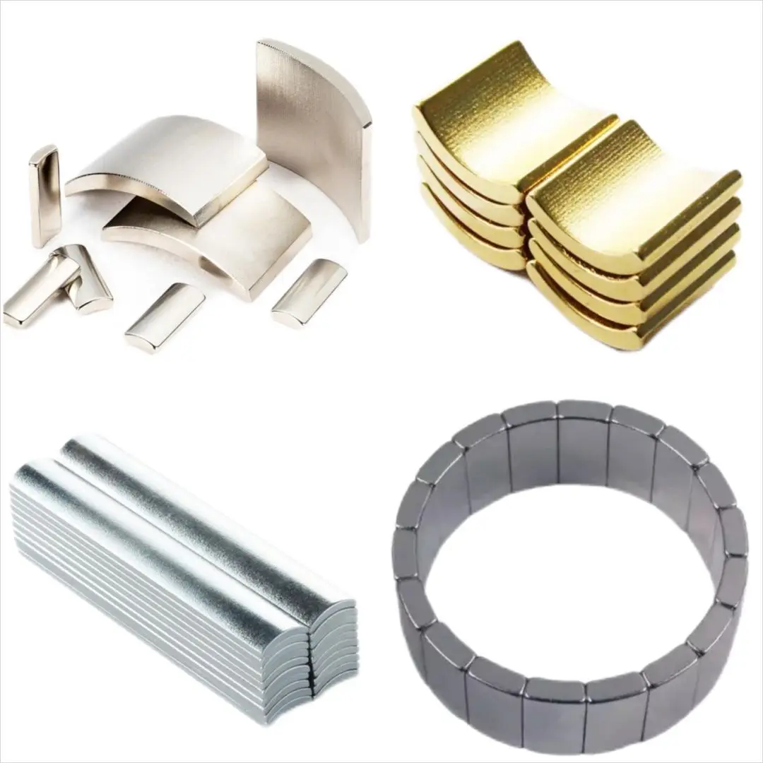 Customized Wedge Triangle Strong Magnet Ndfed Low Price And High Energy Wholesale Neodymium Segment Shape Magnet For Motor 6