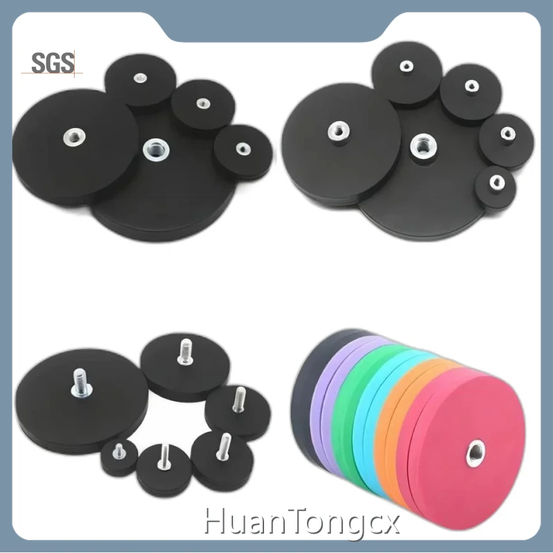 Halbach Array Magnet Customized Rubber Pot Magnet Size - for Precision Components - HuanTongcx 1