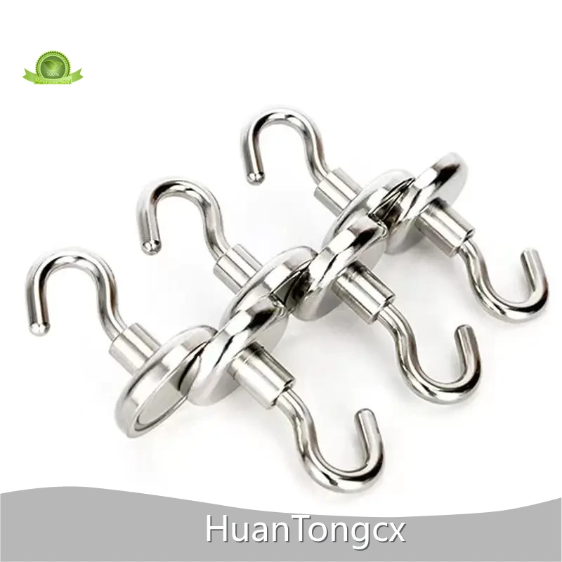 HuanTongcx Hook Magnet N35-N52 Grade Permanent Neodymium Magnet Hook Hook Magnetwith Custom Services 1