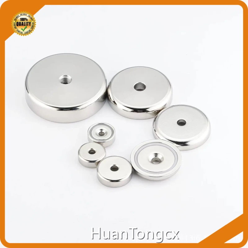 Custom Magnet Manufacturer Pot / Cup Shape Round Bese Neodium with Screw Hole 0.05mm~0.1mm Countersunk Pot Magnetfactory Price 1
