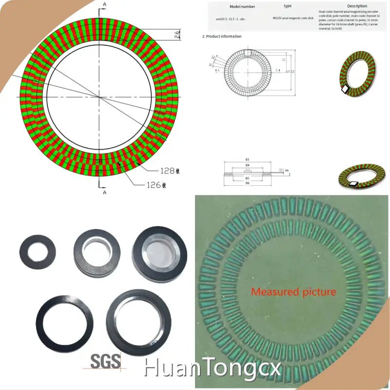 HuanTongcx Custom Magnet Supplier Fe-based Amorphous Encoder Magnet Rings for Robots Custom Magnet Supplierfactory Price 1
