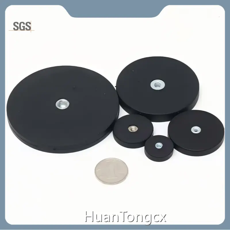 Custom Rubber Coated Magnetic Hooks for Precision Components 1