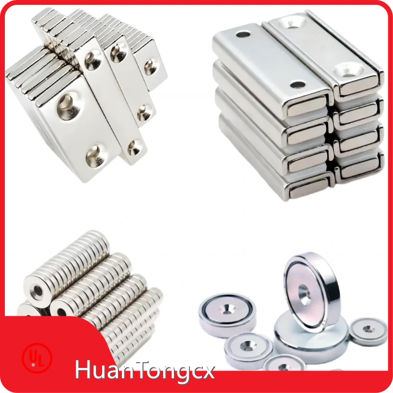 Pot Magnets for Sale N35-N52 (M.H.SH.UH.EH.AH)neodymium Countersunk Pot Magnet - 32mm X 8mm 7.45g/mm3 Powerful Neodymium Strong Block Magnet for Motorfrom China 1