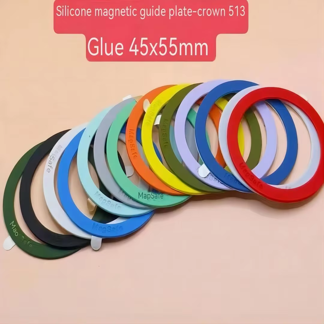 MagSafe Magnetic Charging Ring Colorful Silicone Alignment Ring for iPhone Wireless Charger Holder Protection 2