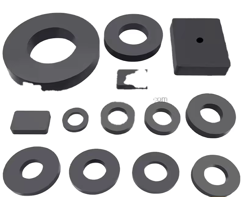 Industrial Strong Ceramic Ferrite Permanent Magnet Y30BH Y35 Y40 Magnetic Ring Speaker Bending Processing Rod Toroidal Sheet 3