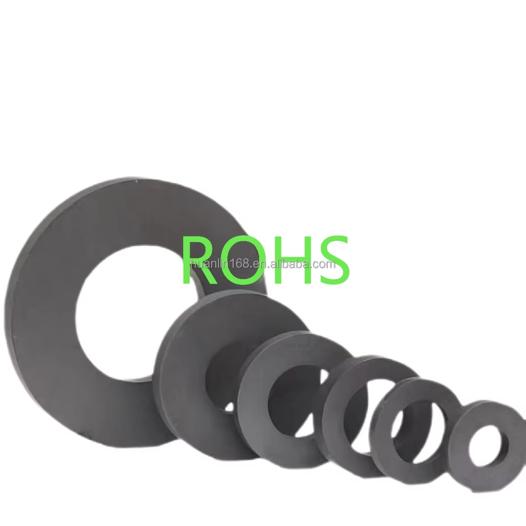 Industrial Strong Ceramic Ferrite Permanent Magnet Y30BH Y35 Y40 Magnetic Ring Speaker Bending Processing Rod Toroidal Sheet 4