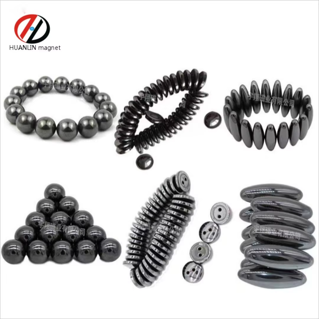 Olive Ferrite Industrial Magnets Polished Black Biomagnetic Therapy Balls Elliptical Magnetic Beads Magnetic Egg Welded 5