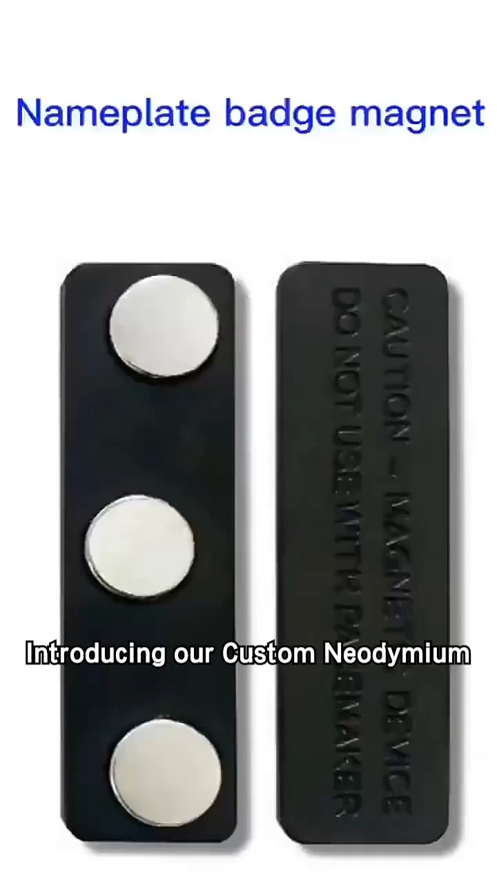 Name Badge Magnet | Double Magnet Name Tag Fastener No Pin 1