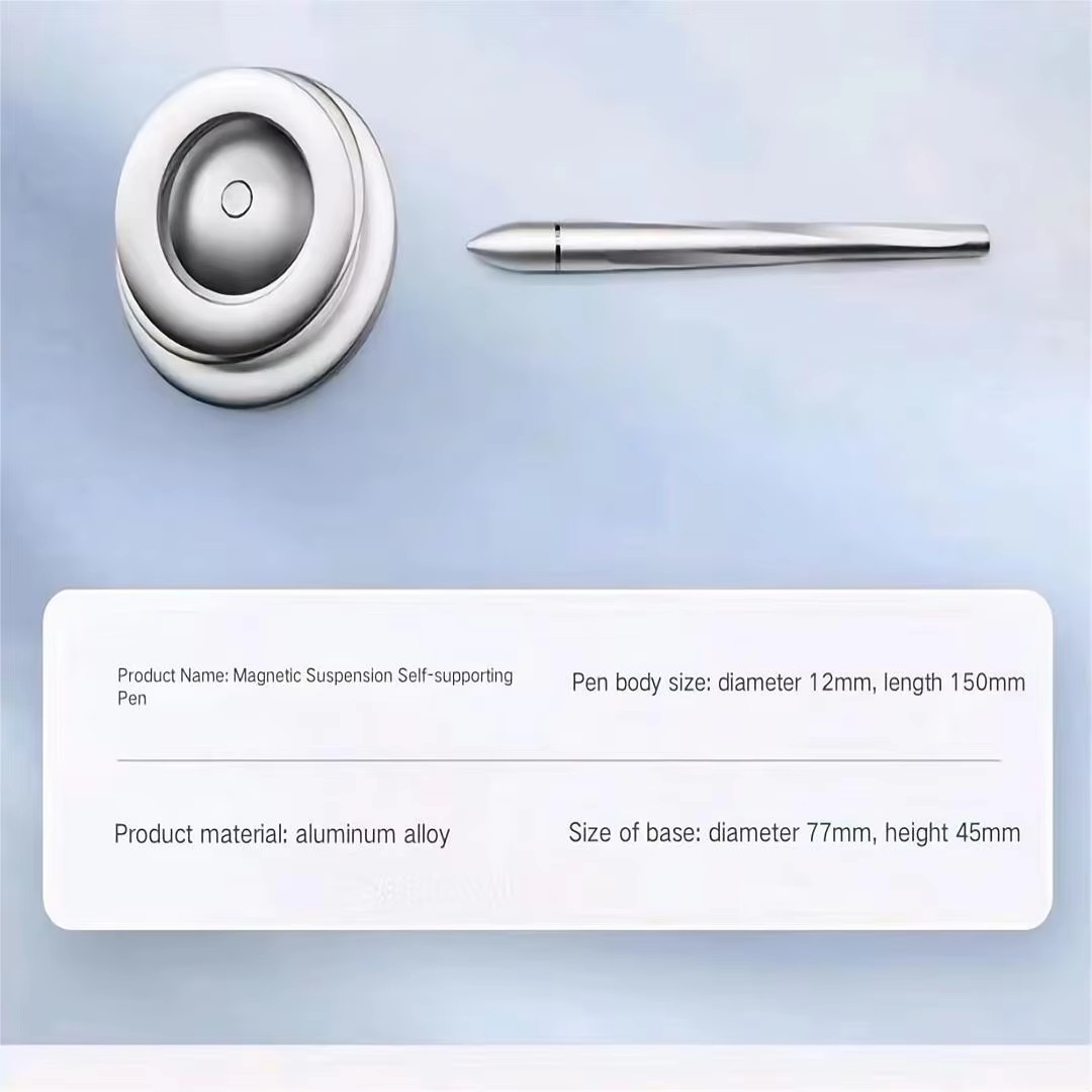 High-Tech Luxury Magnetic Levitating Stand Pen New Design Neutral Ballpoint Pen Holiday Gift for Stress Relief