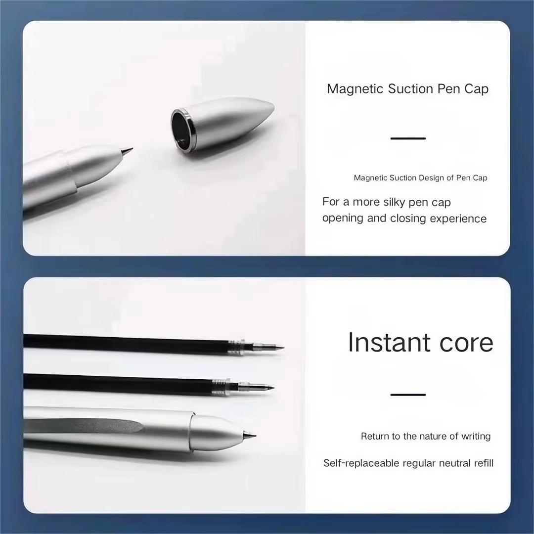 High-Tech Luxury Magnetic Levitating Stand Pen New Design Neutral Ballpoint Pen Holiday Gift for Stress Relief