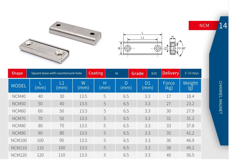 square pot magnets, rectangular cup magnets, shielded square magnets, one sided rectangular pot magnets, industrial square mounting magnets, heavy duty rectangular magnetic holders, square neodymium cup magnets, narrow space pot magnets, fixture square po