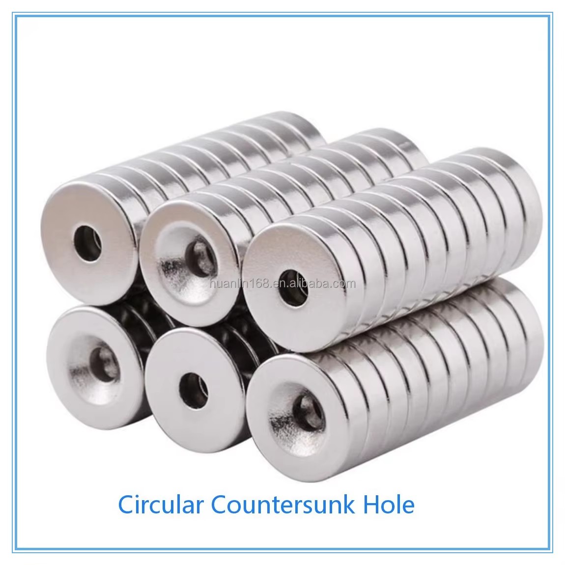 Counterbore Neodymium Magnets, High Strength Round NdFeB Magnets with Sink Hole for Screw Mounting 6