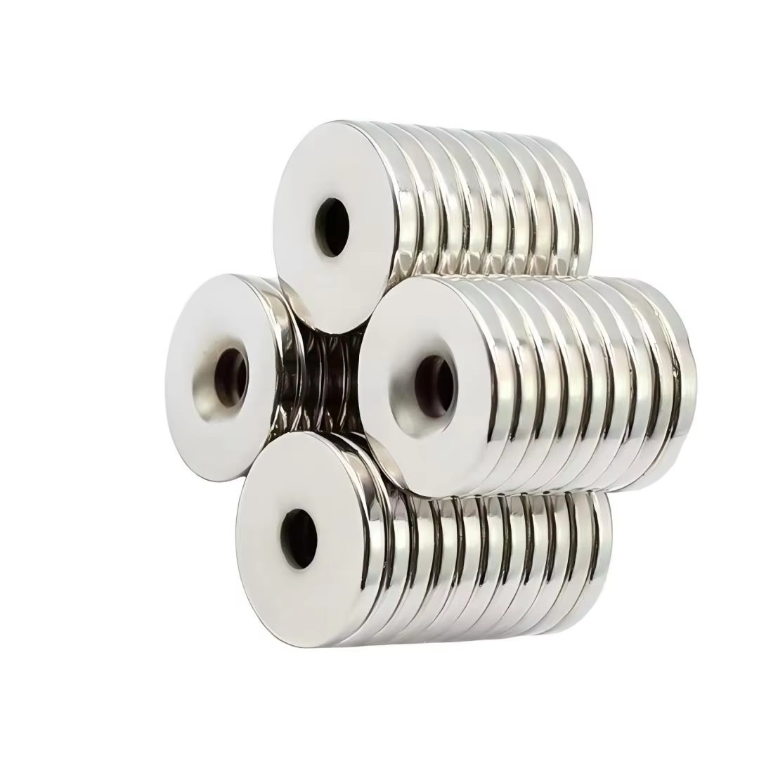 Counterbore Neodymium Magnets, High Strength Round NdFeB Magnets with Sink Hole for Screw Mounting 4