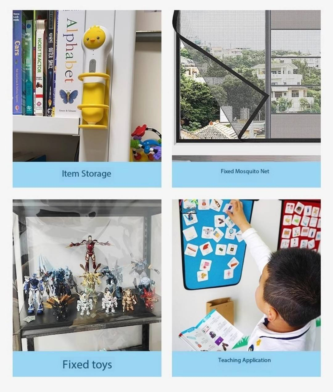 Rubber magnet poster frame set with magnetic wall display system, no drilling required, zero wall damage, quick poster change and optional 3D floating effect. Ideal for pictures, posters, signs and artwork display.