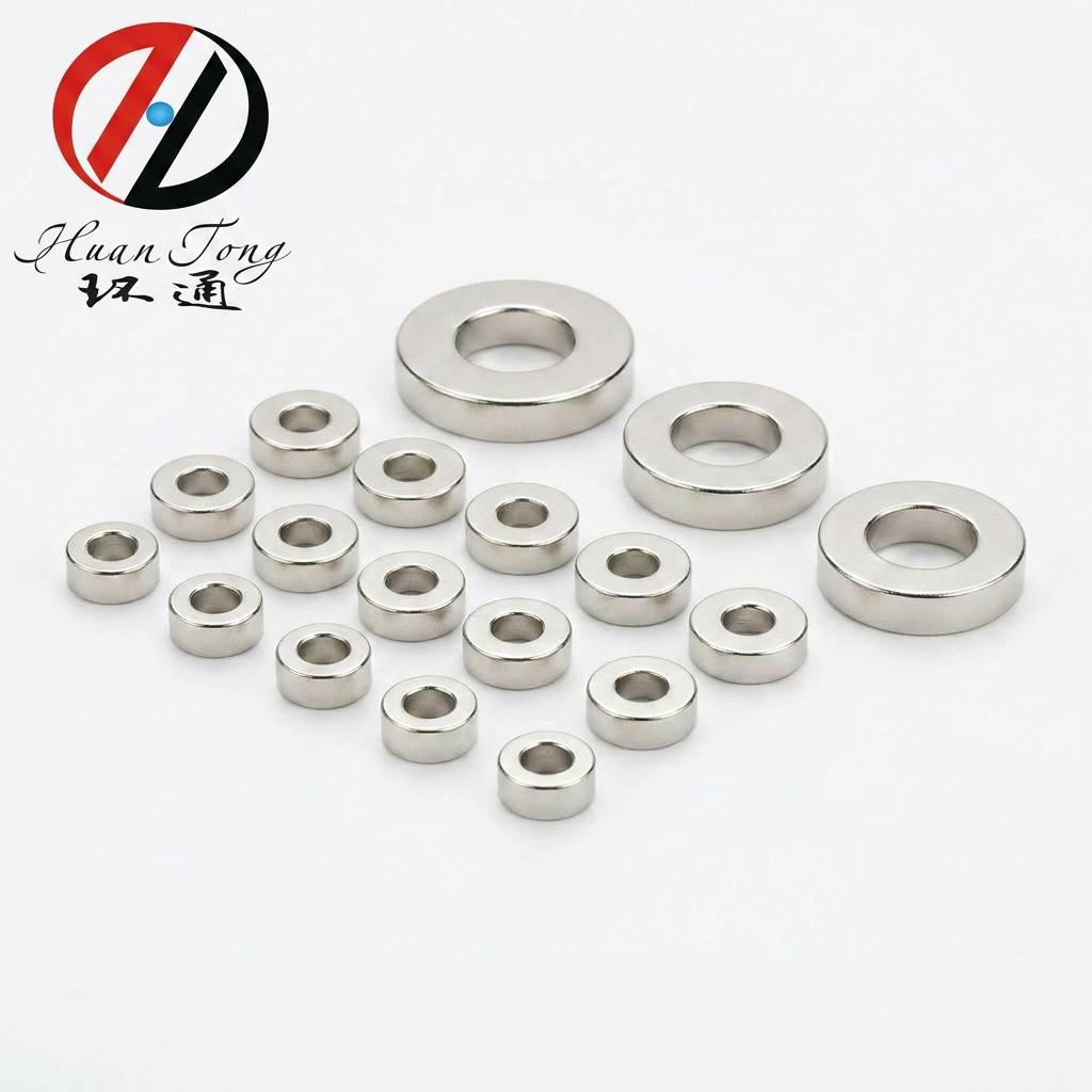 imanes anulares de neodimio, imanes anulares de NdFeB, imanes anulares huecos, anillos magnéticos de tierras raras, imanes anulares niquelados, imanes anulares de alta temperatura, anillos magnéticos de tamaño personalizado, imanes anulares de motor, anillos magnéticos para altavoces, imanes industriales de precisión