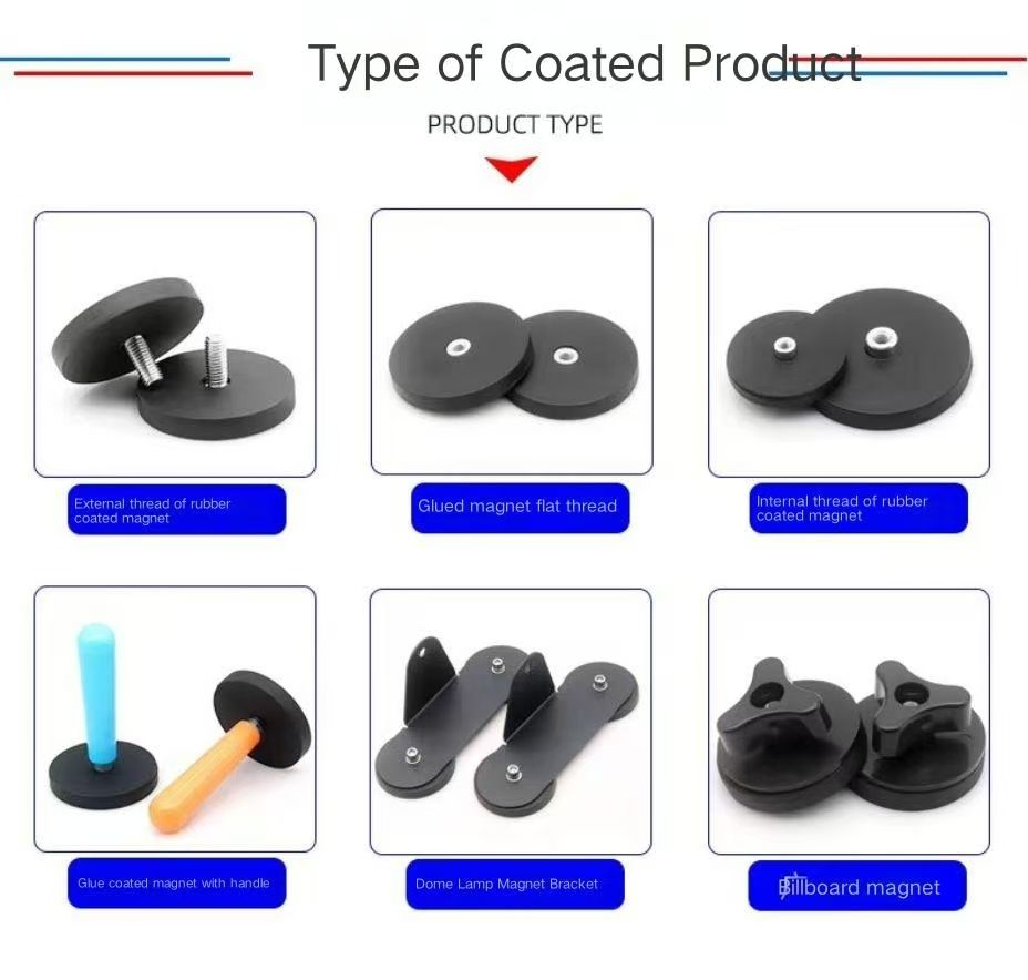     Premium rubber coated pot magnets with full waterproof rubber encapsulation and strong neodymium core. Features scratch-free, non-slip, anti-corrosion and shockproof performance. No surface damage during adsorption, perfect for delicate, painted and u