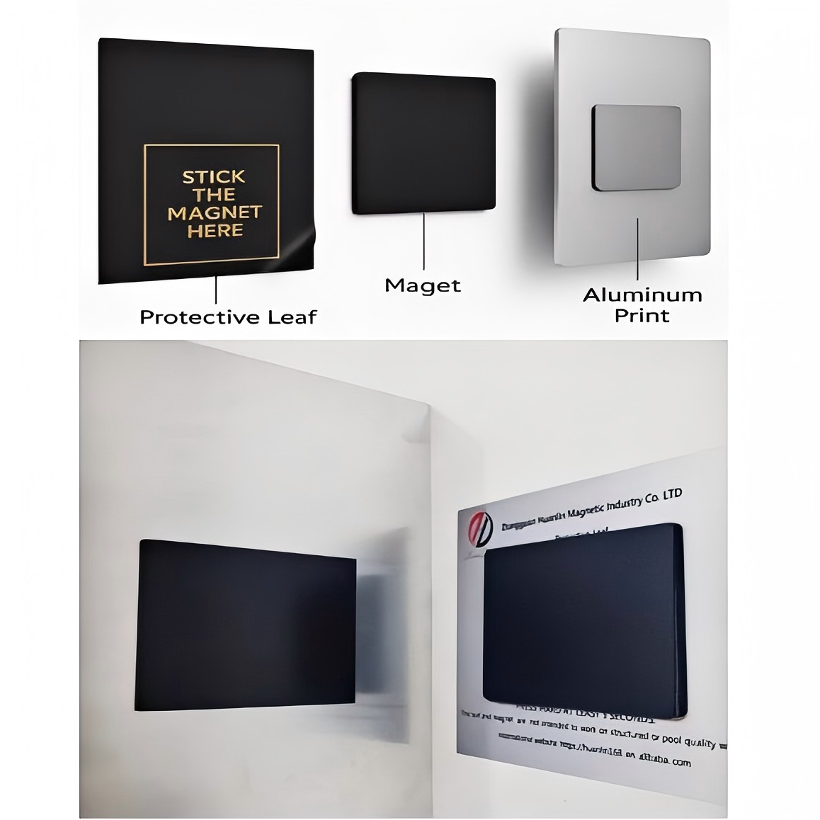 Rubber magnet poster frame set with magnetic wall display system, no drilling required, zero wall damage, quick poster change and optional 3D floating effect. Ideal for pictures, posters, signs and artwork display.