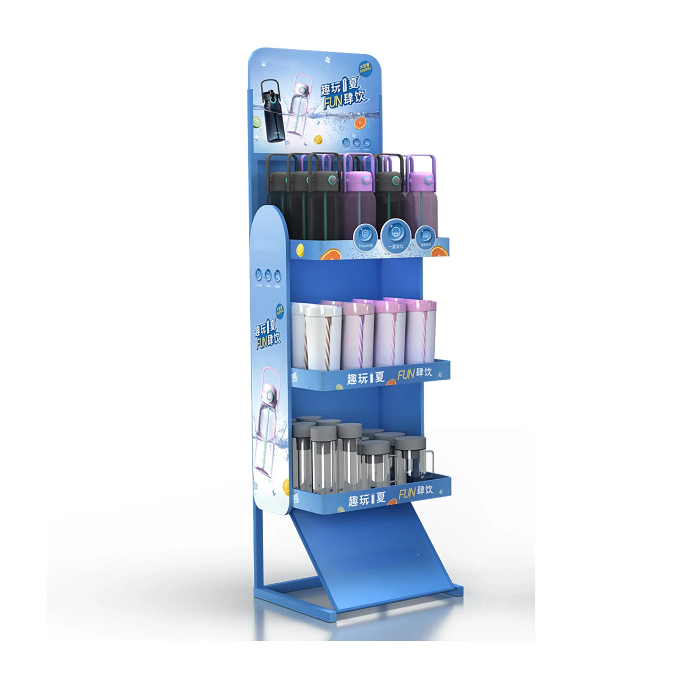 Customized Metal Display Racks for Shop Factory | Xutai 4