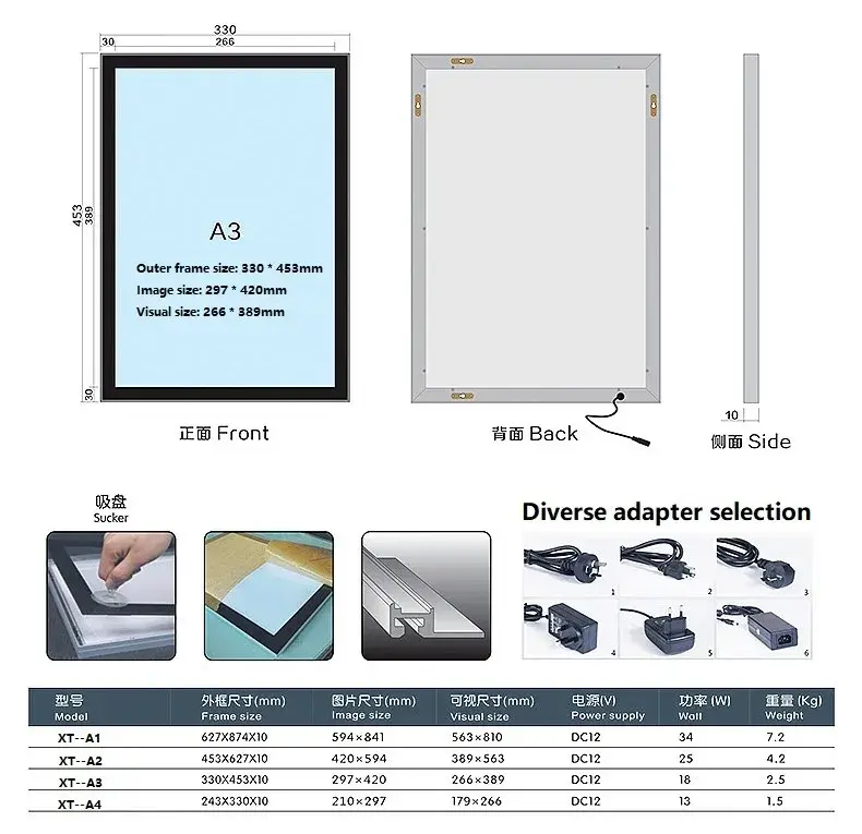 a Frame Poster Holder Xutai,COUNTERTOP Standing Display Unit 6