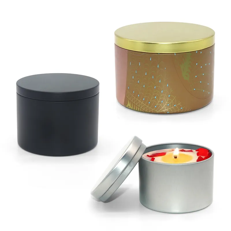 Candle Tins with Lids TINPLATE by XPD 5