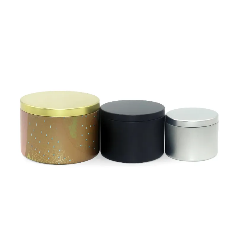 Candle Tins with Lids TINPLATE by XPD 6