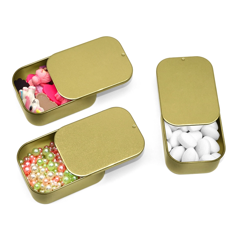 Custom Logo rectangle sliding tin box 1