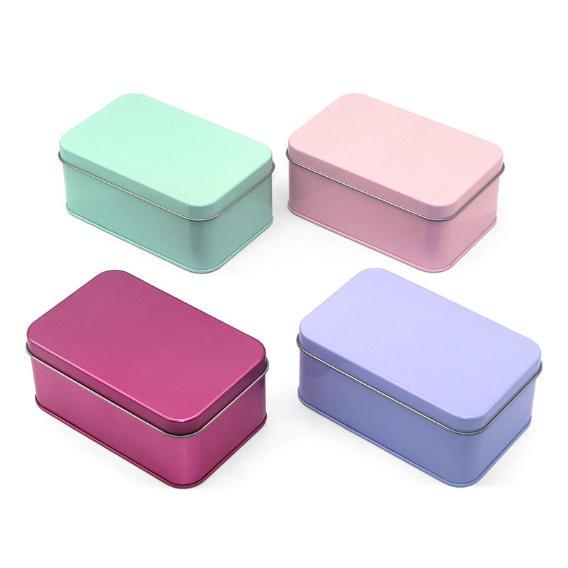 Custom Logo gift hinged tin box 1