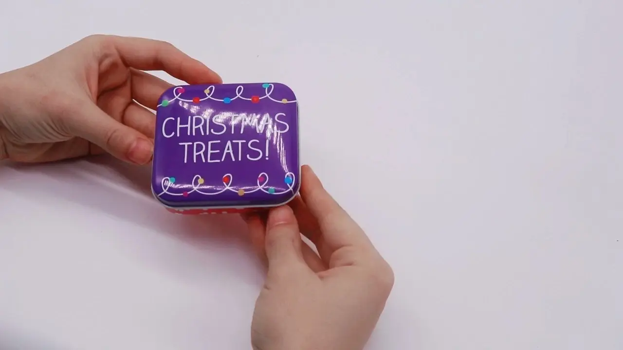 Small Tin Box with Lid TINPLATE by XPD 1