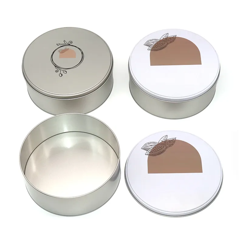 Large Round Tin Containers TINPLATE by XPD 4
