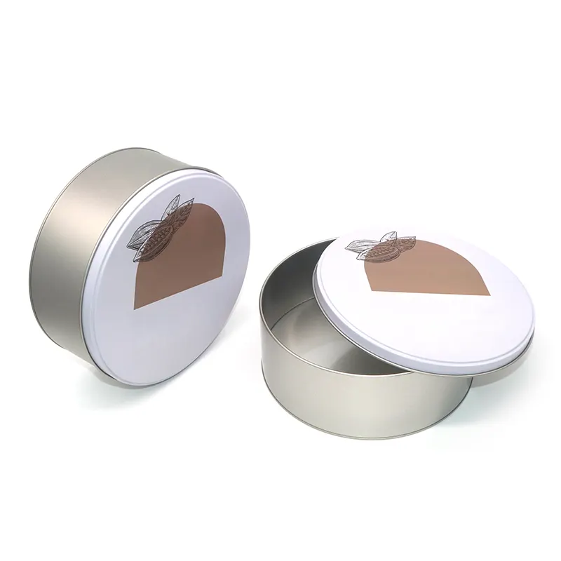 Large Round Tin Containers TINPLATE by XPD 2