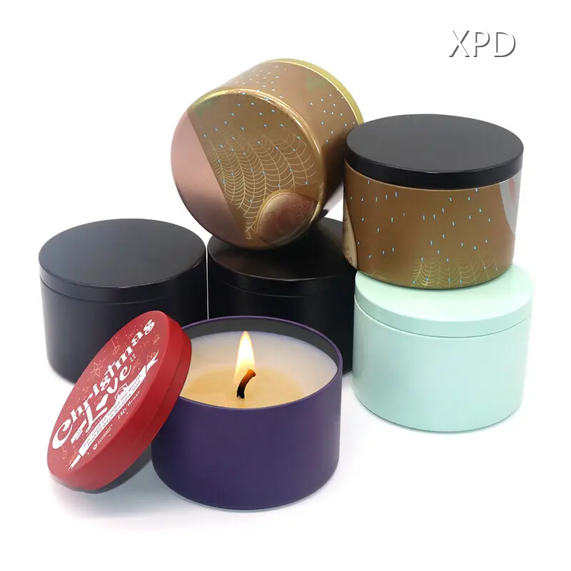 Candle Tins with Lids TINPLATE by XPD 1
