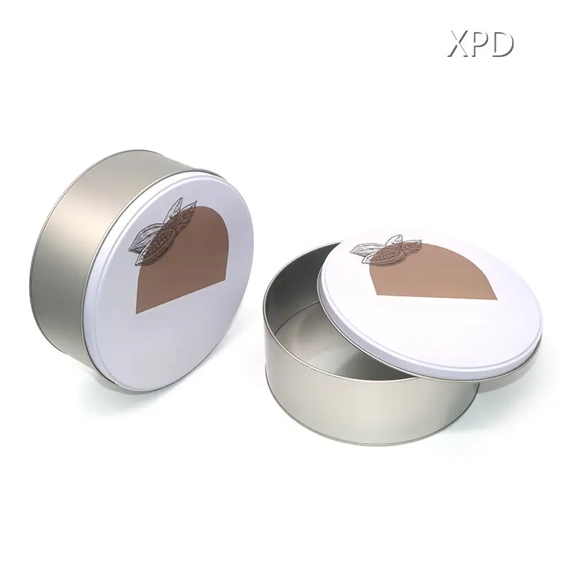 Large Round Tin Containers TINPLATE by XPD 1