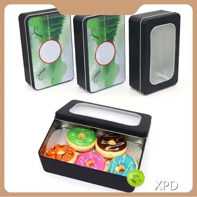 Hinged Tin Box Pearl Cotton by XPD 1