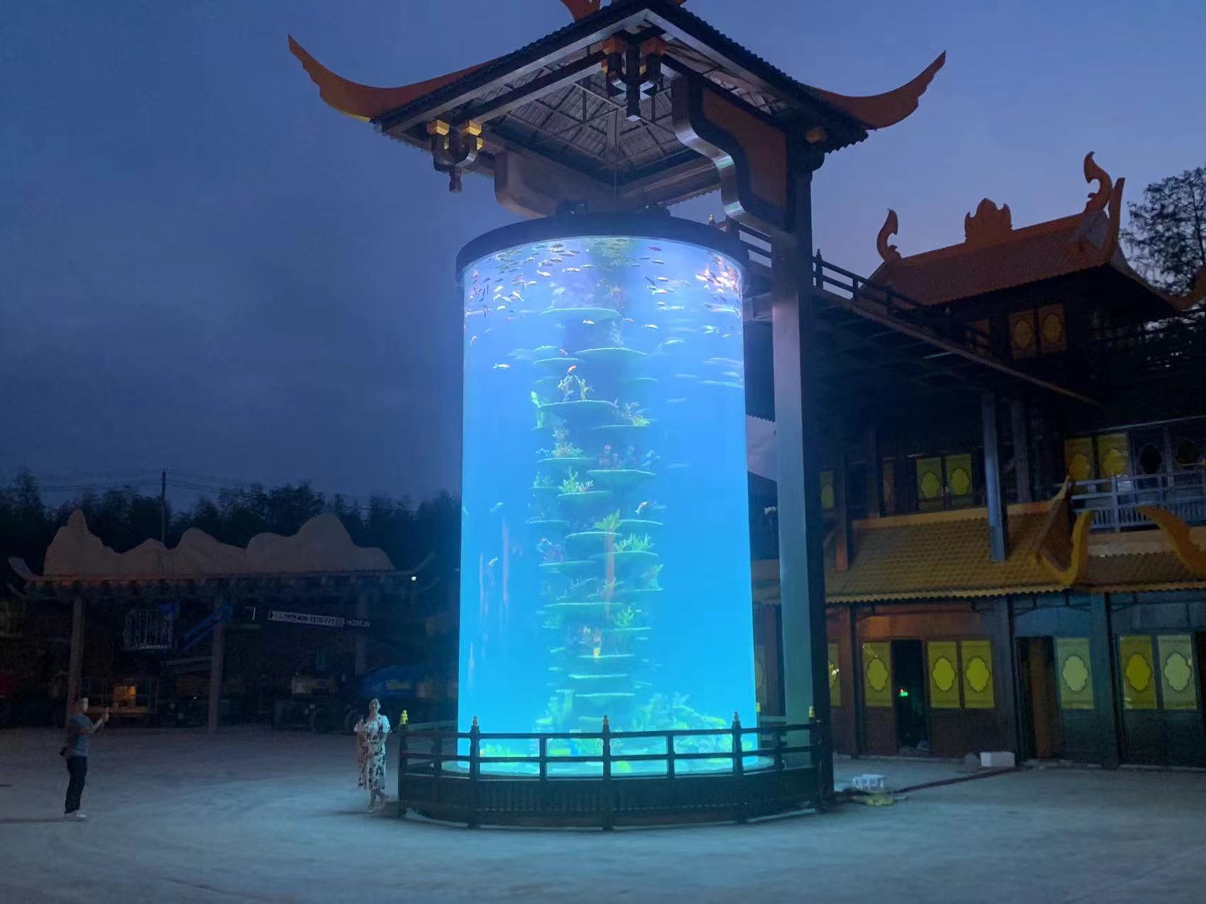 2025 acrylic glass cylinder fish tank aquarium 4