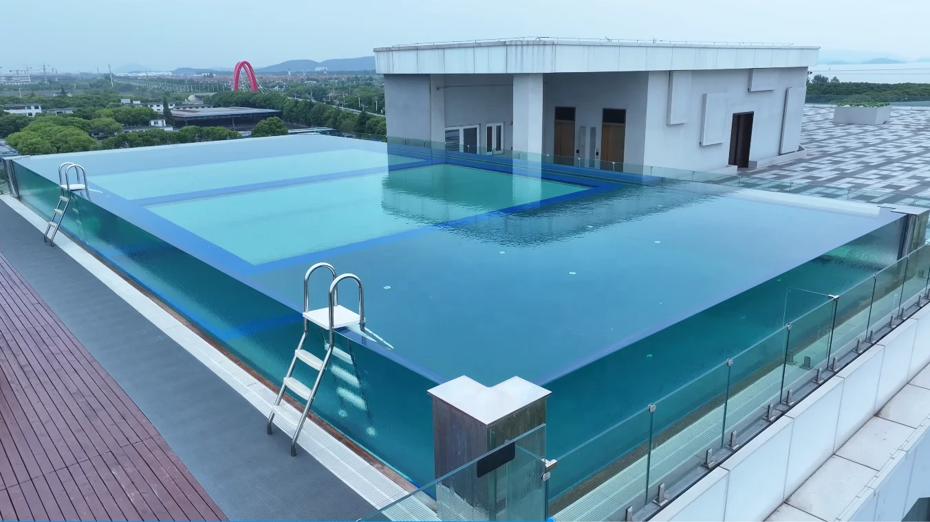 Bảng acrylic bể bơi ngoài trời acrylic 6