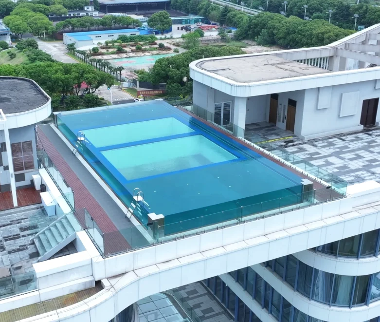 2025 Outdoor Large Size Rectangle Acrylic Pools Swimming Project 6
