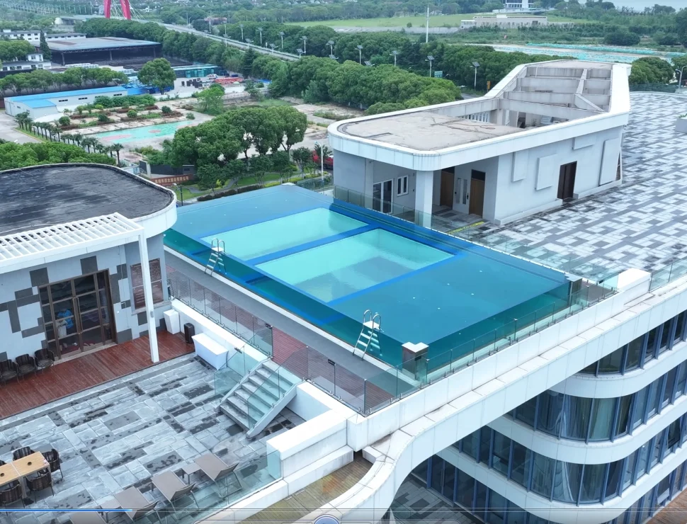 2025 Outdoor Large Size Rectangle Acrylic Pools Swimming Project 5
