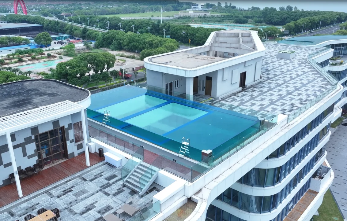 2025 Outdoor Large Size Rectangle Acrylic Pools Swimming Project 4