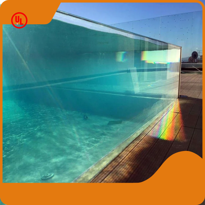 Plexiglass for Swimming Pools 18KJ/㎡ ISO9001/CNASFactory 1