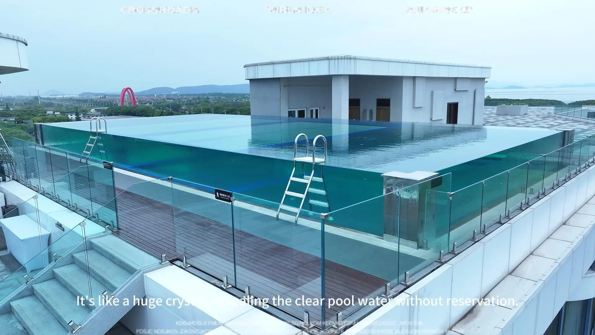2025 xingcheng acrylic swimming pool with acrylic panel 1