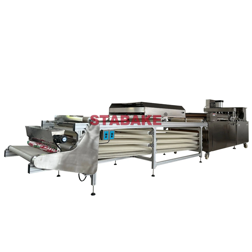 Línea de fabricación de tortillas de harina automática FBA750 para restaurantes para la tienda de alimentos del hotel de restaurantes Uso para Chapati Roti Lavash 1
