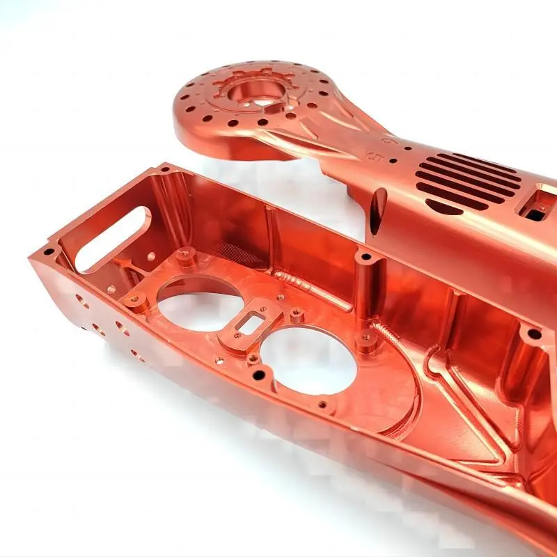 Robot parts aluminum alloy processing red anode oxidation 1