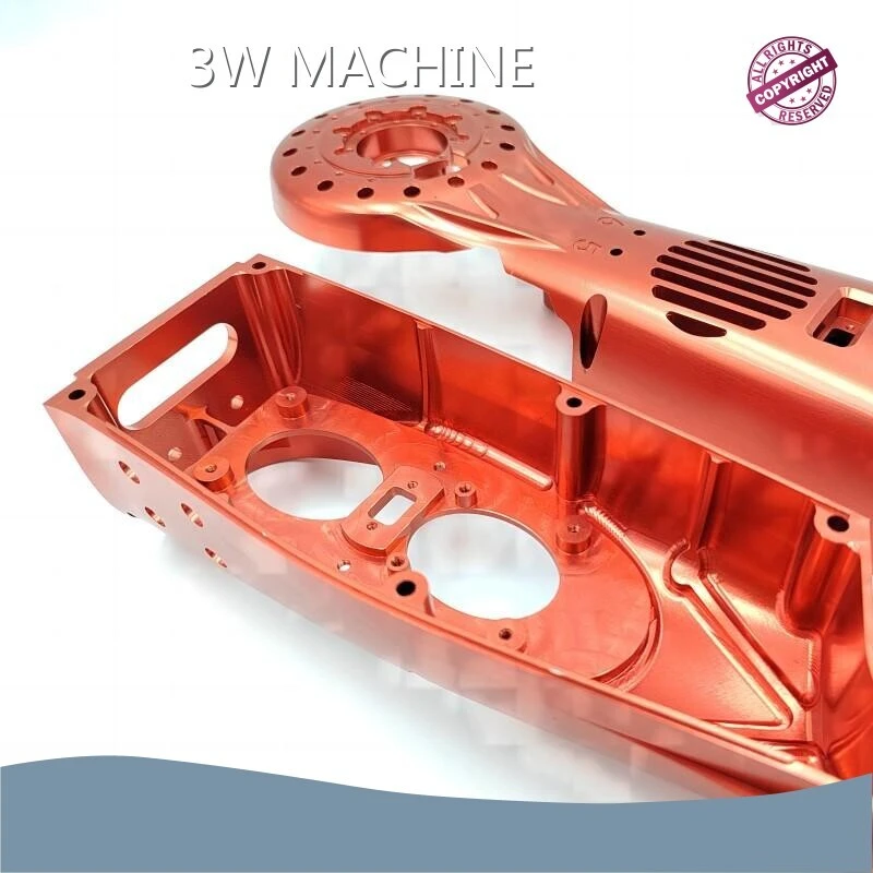 Practicalsmall Precision Parts Manufacturing for Machine Aluminum Alloy Processing Red Anode Oxidation Construction and Other Fields. 1