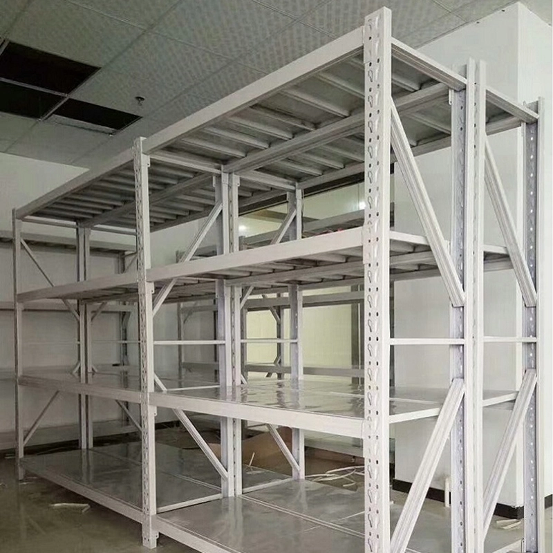 Leichte Lagerregale, geschlitzte Winkelstahlregale/Logistikausrüstung, Eisenregale 1