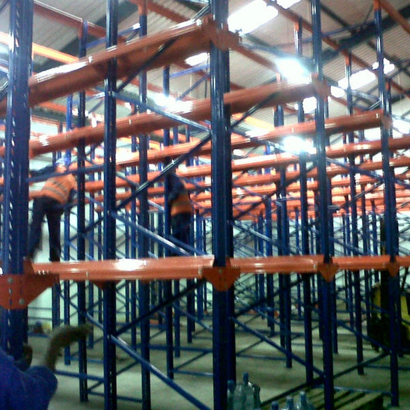 Unidad en estantería Fabricación Fábrica Almacén industrial de servicio pesado Estante de almacenamiento Estante de almacenamiento Sistema de estantería Estantería de almacén 1