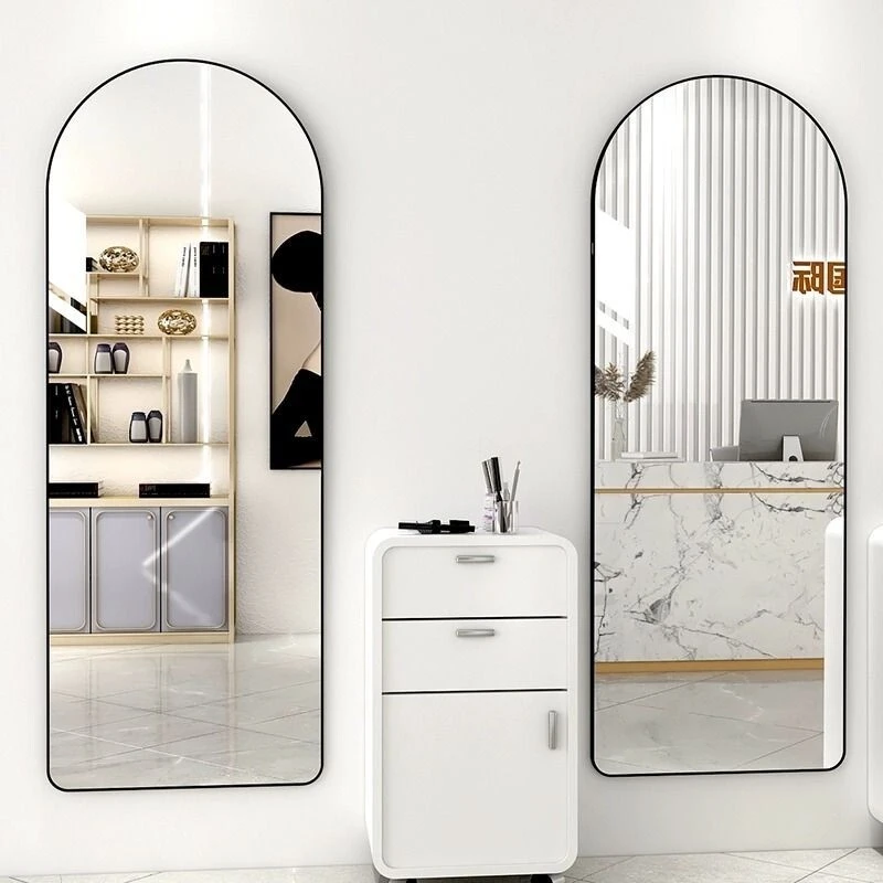 Meubles de magasin de cheveux blancs à la mode, présentoir de lunettes en verre, miroir de magasin, magasin d'optique personnalisé, décoration de Design d'intérieur 1
