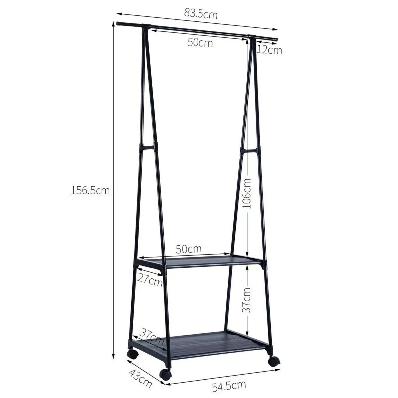 Supports de séchage extérieurs blancs en métal de haute qualité 32mm, supports à vêtements japonais en métal noir pour chaussettes 1