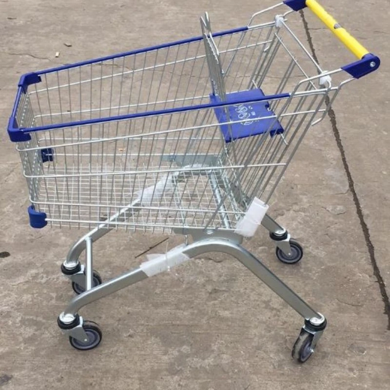 125L Einkaufswagen im Euro-Stil, Supermarkt-Einkauf, Metallwagen, Kette, Supermarkt, amerikanisch 1